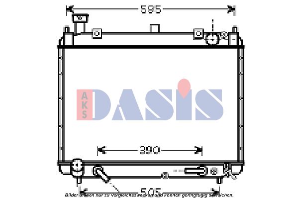 AKS DASIS Radiaator,mootorijahutus 210131N